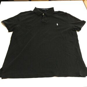 Polo Ralph Lauren Men's XL Black Polo Shirt Preppy